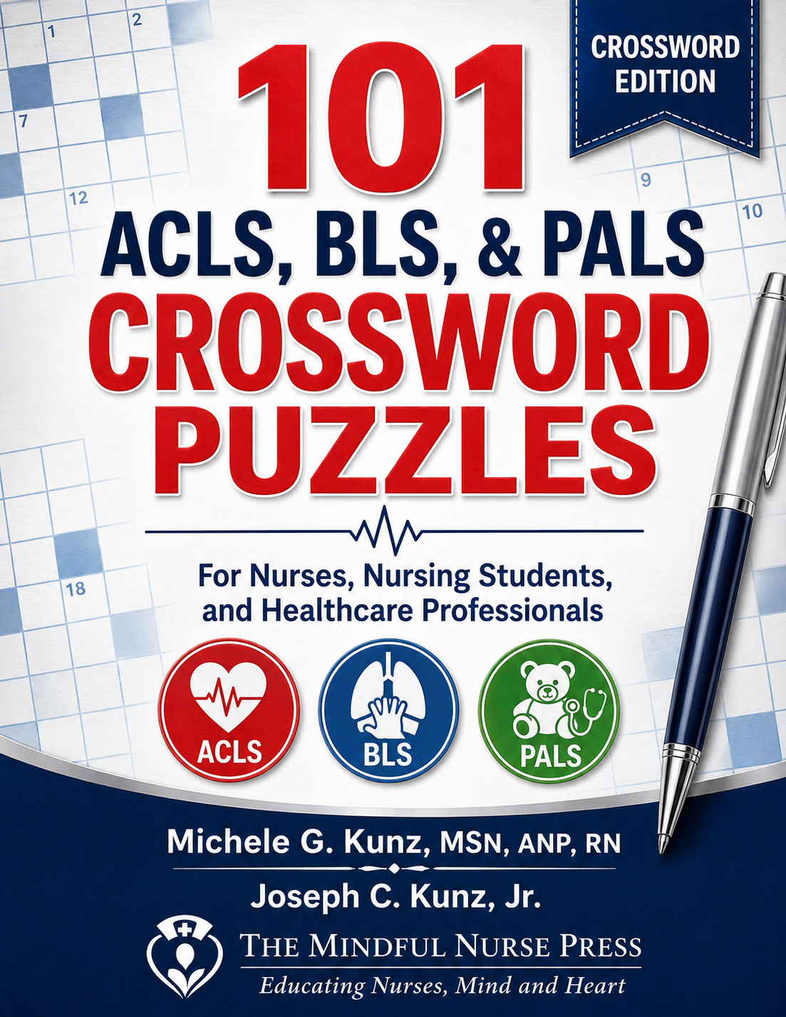 Puzzle-Based Study Books &mdash; 101 ACLS, BLS, and PALS Crossword Puzzles cover